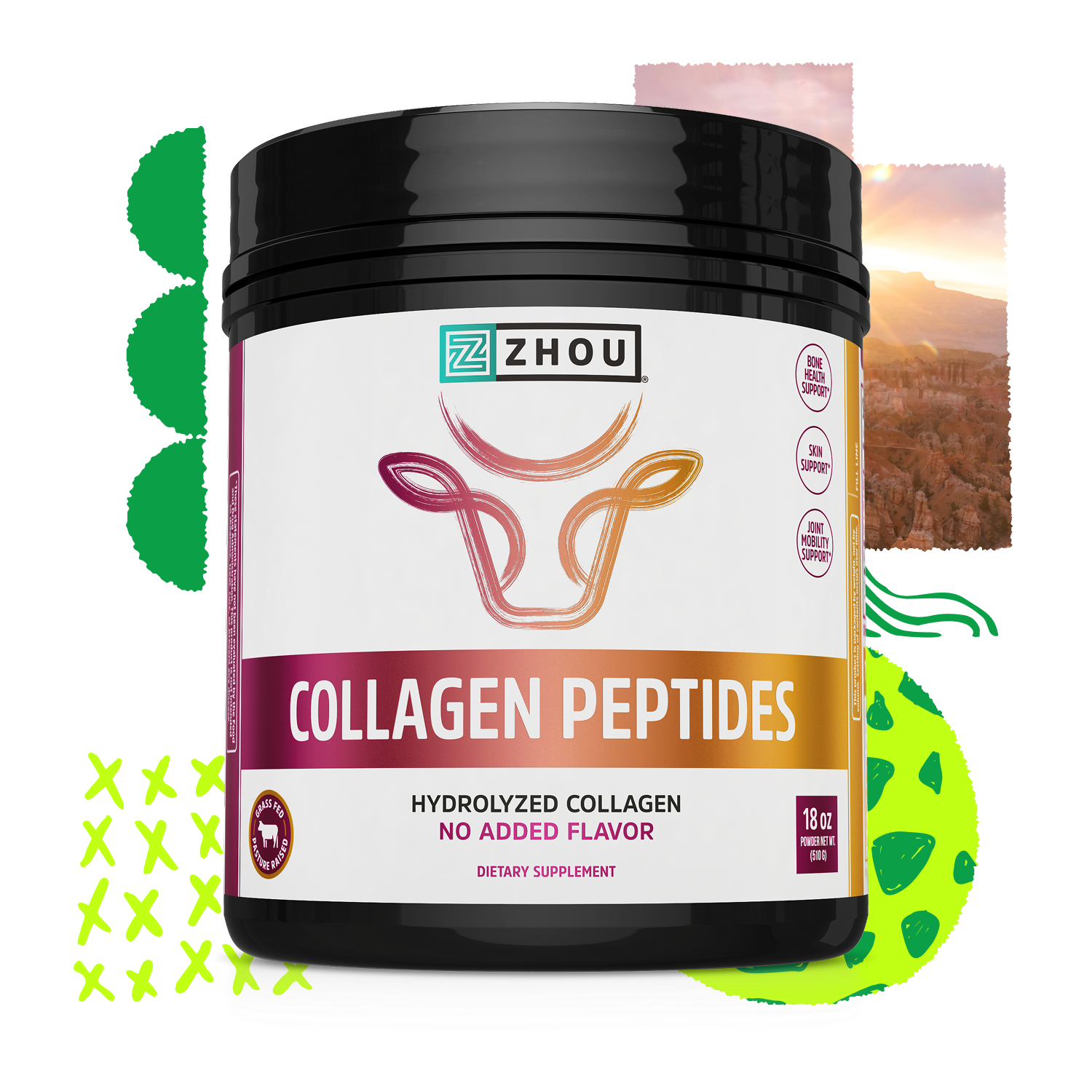 Collagen Peptides - Hydrolyzed Protein Powder – Zhou Nutrition