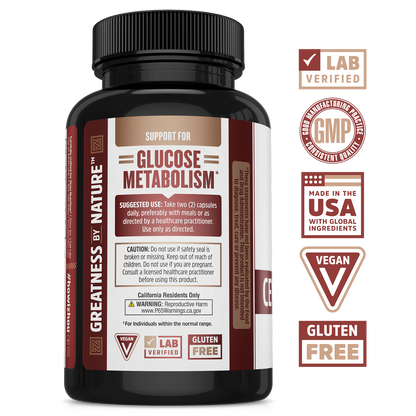 Zhou Nutrition Ceylon Cinnamon: Support for Glucose Metabolism, vegan, gluten-free, lab-verified.