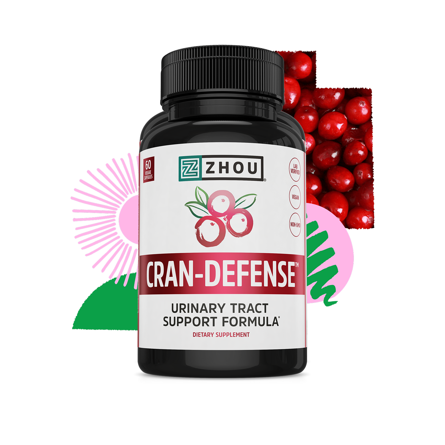 Cran-Defense (D-Mannose) - Urinary Tract Formula – Zhou Nutrition
