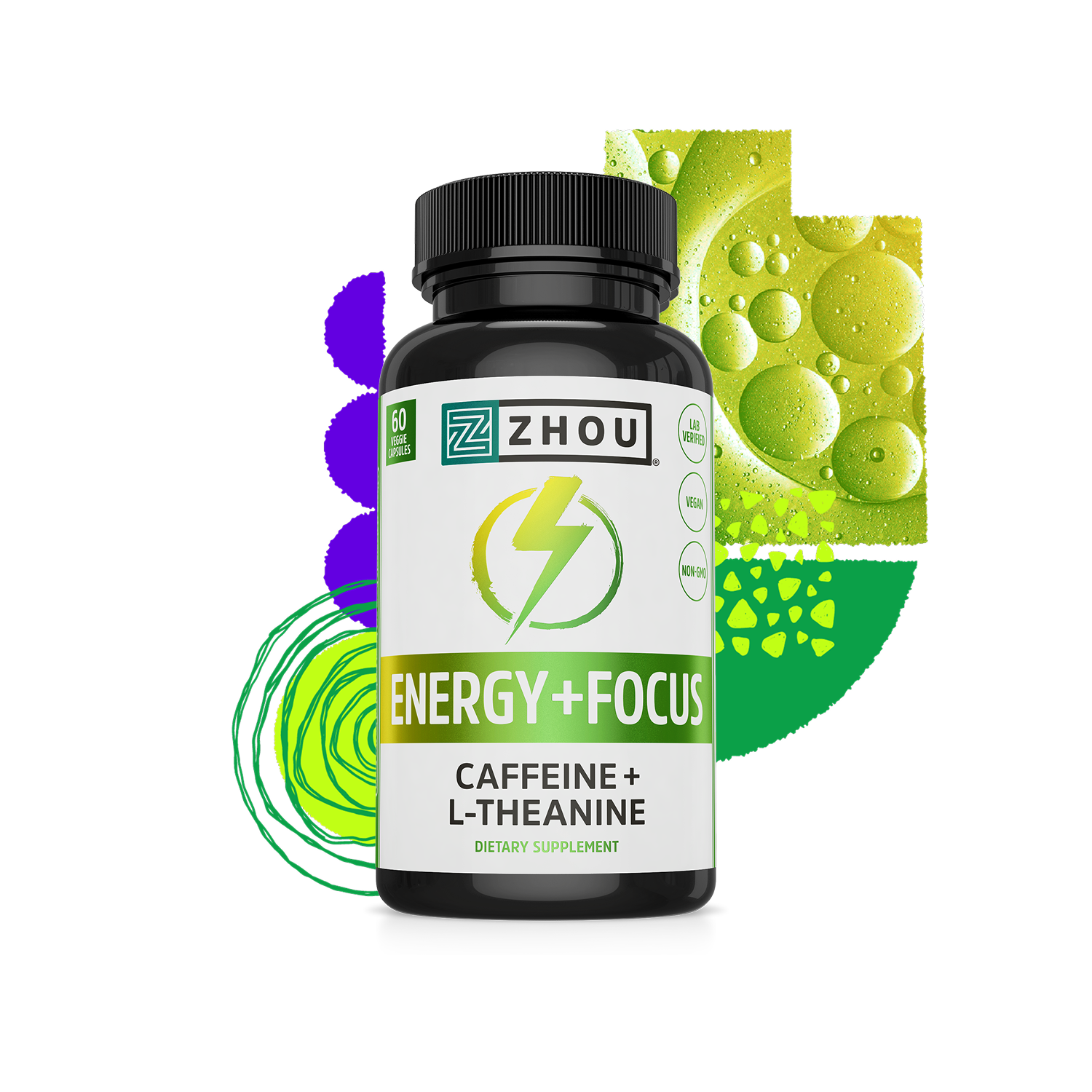 健康アクセサリー Intention Energy Energy+Focus - Clean, Smooth Energy Support – Zhou Nutrition