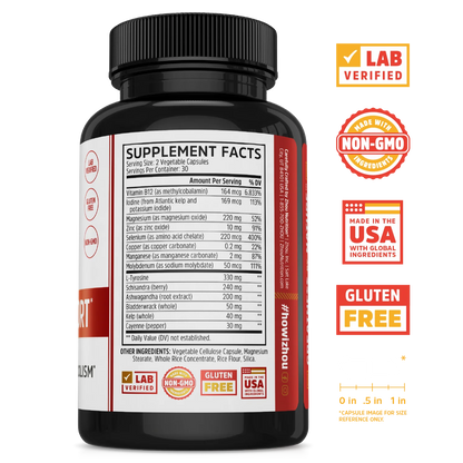 Zhou Nutrition Women's Daily Balance Bundle: black supplement bottle, lab verified, gluten free—perfect for daily support.