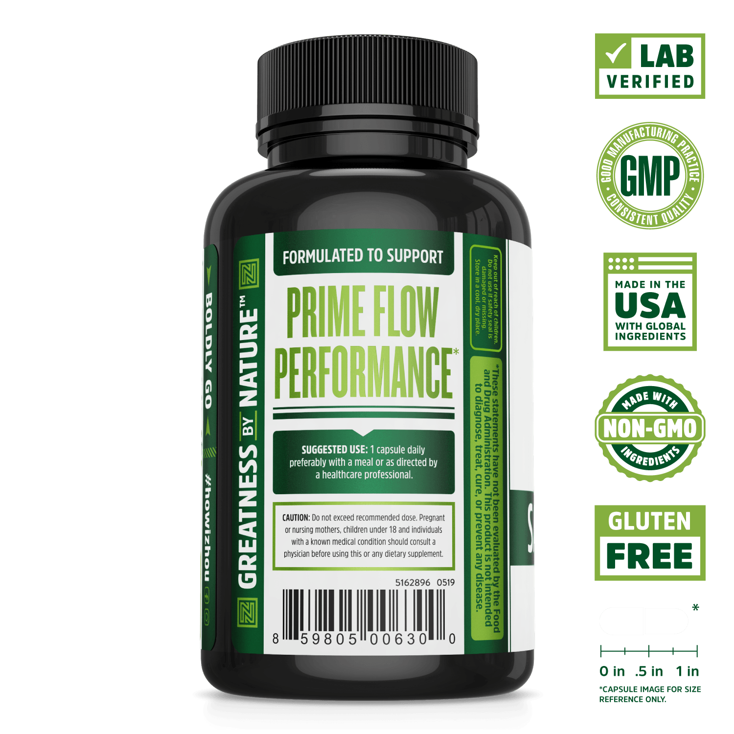 Saw Palmetto Supplement Support for Healthy Urination. Lab verified, good manufacturing practices, made in the USA with global ingredients, made with non-GMO ingredients, gluten free.
