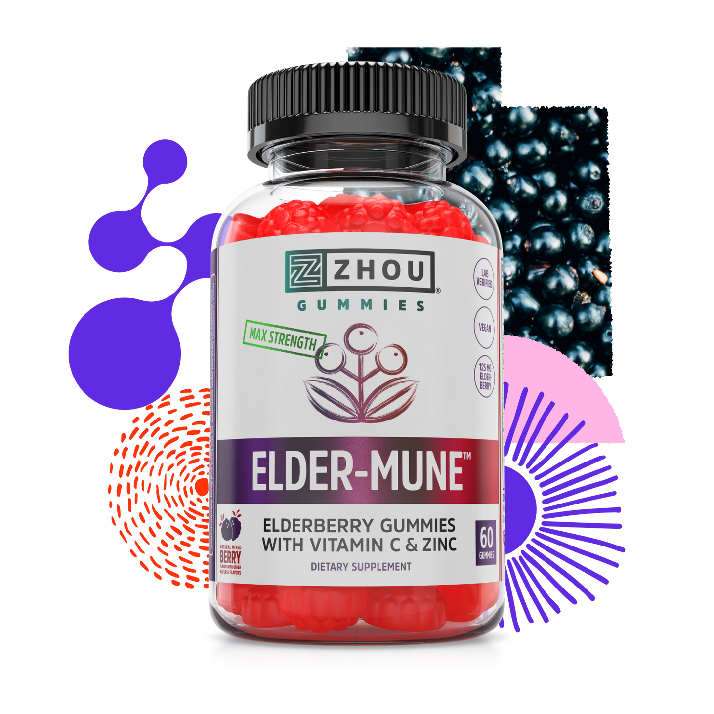 Elder-Mune Elderberry Gummies