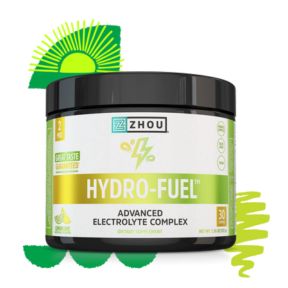Zhou Nutrition Hydro-Fuel, Lemon Lime, 30 servings, is your go-to hydration supplement.