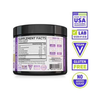 Zhou Nutrition Hydro-Fuel™ Stick Pack + Tub Bundle: USA-made, lab verified, vegan, with coconut water powder.
