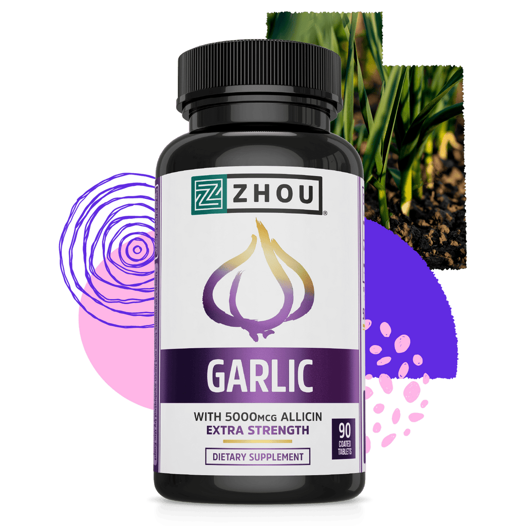Garlic with Allicin Intense Immunity Support Zhou Nutrition