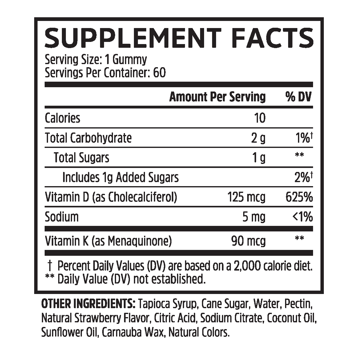 D3 + K2 Gummies