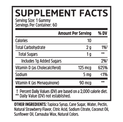 D3 + K2 Gummies