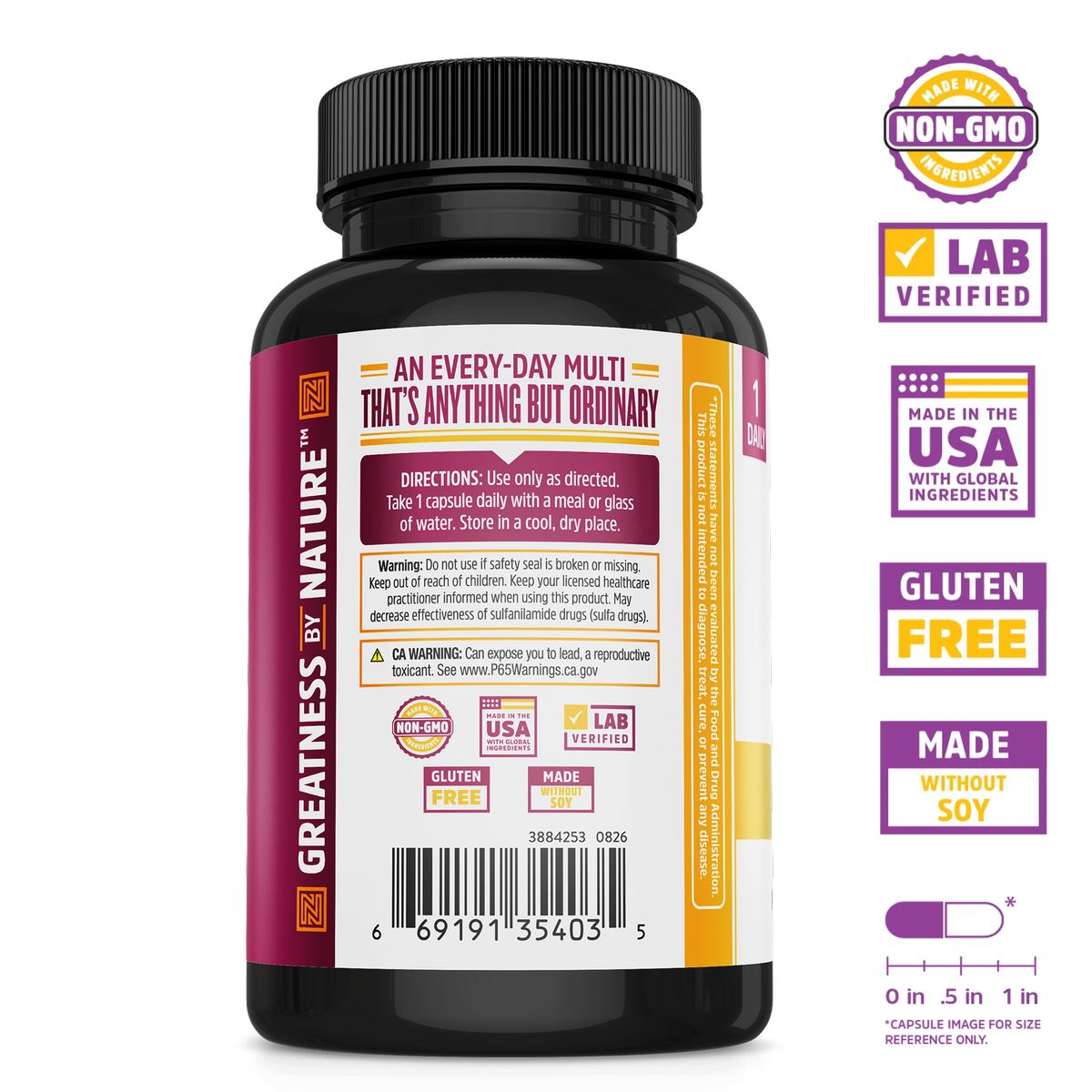 Zhou Nutrition Daily Boost: Immunity Support, Non-GMO, Lab Verified, Gluten Free, Made in the USA.