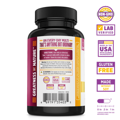 Zhou Nutrition Daily Boost: Immunity Support, Non-GMO, Lab Verified, Gluten Free, Made in the USA.