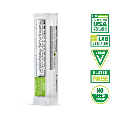 Hydro-Fuel Stick Packs by Zhou Nutrition: Made in USA, Vegan, Gluten Free, with coconut water powder.