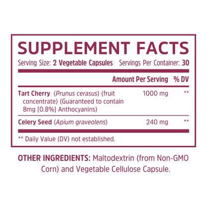 Tart Cherry Extract + Celery Seed