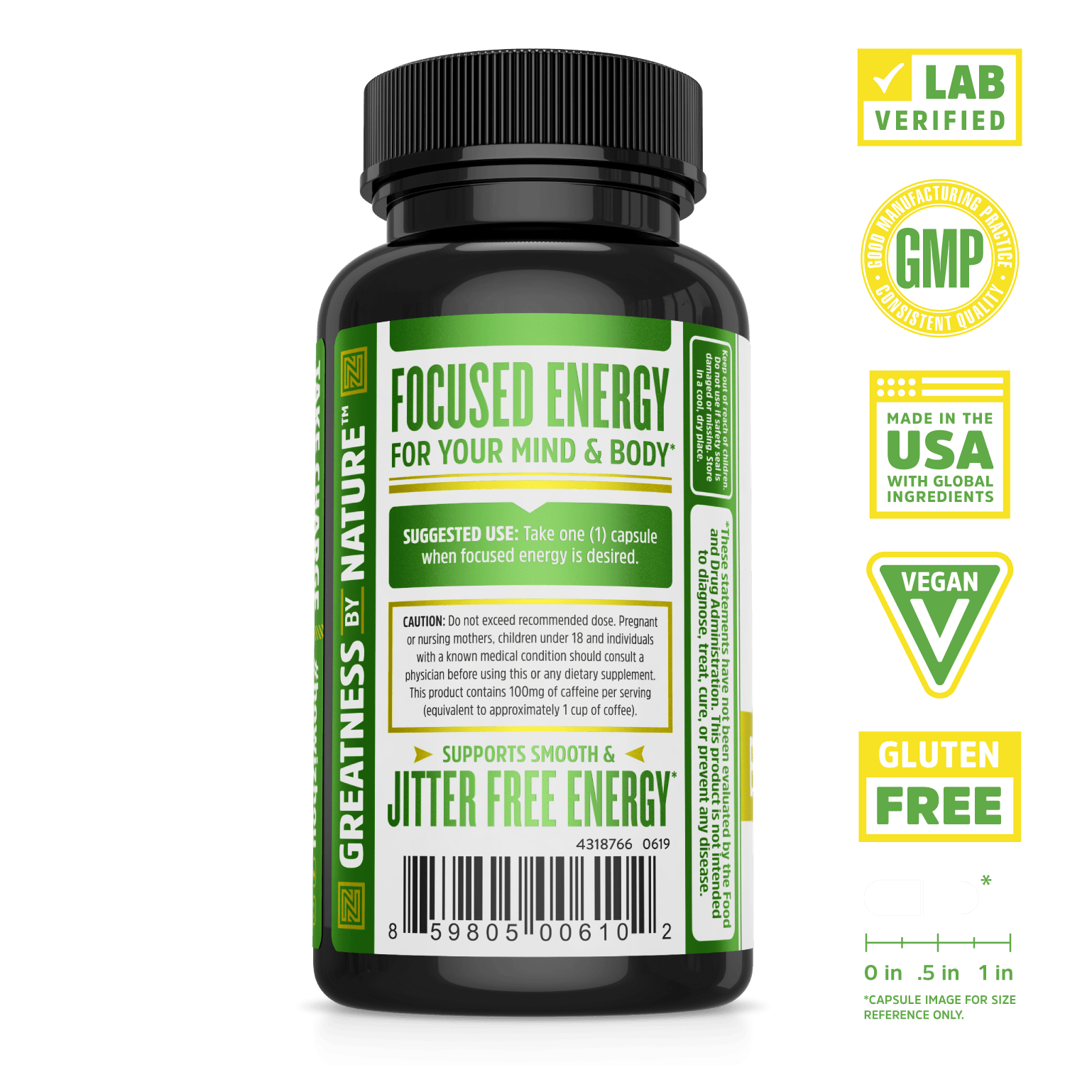 Zhou Nutrition Energy+ Focus Red Panax Ginseng